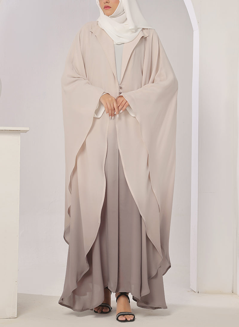 Two Tone Gradient Jilbab - Jilbab-R-1017 Hijabulhareem