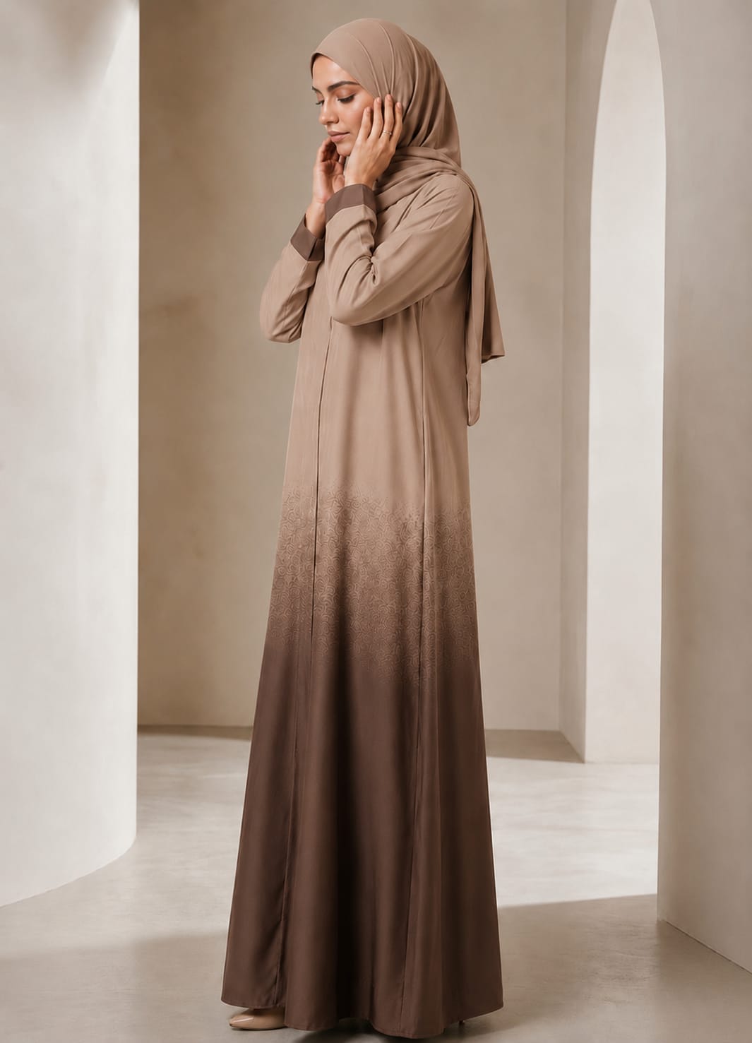 Two-Tone Gradient Abaya | 0116-PR-1224
