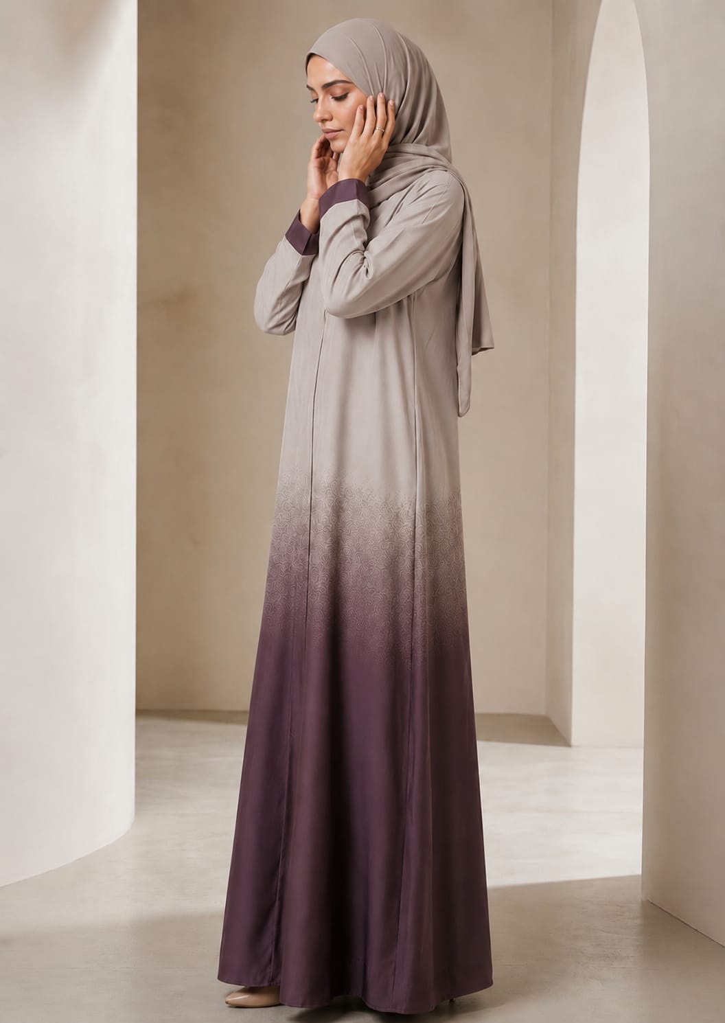 Two-Tone Gradient Abaya | 0116-PR-1224
