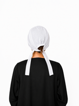 WhitePlainTieBonnetCapforHijabs3 - Hijab ul Hareem