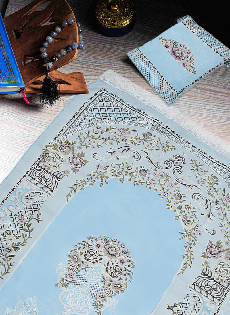 Premium jacardSafri Prayer Mat | With Bag