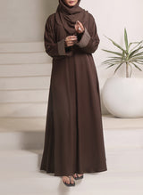 wave embroidery Nida Abaya | 0116-E-1108 Hijab-ul-hareem