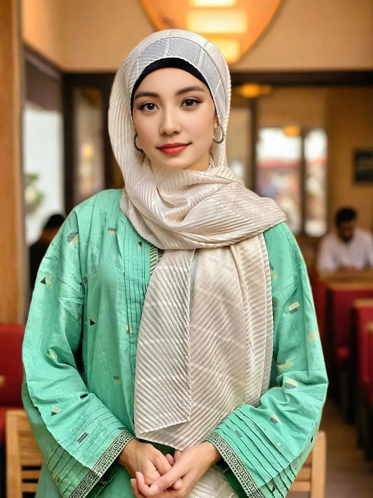 Solid Crinkle Hijabs