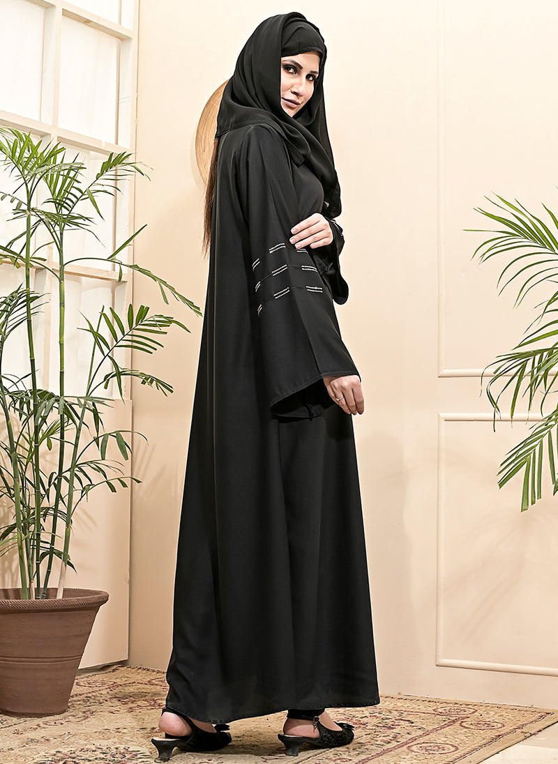 Hijabulhareem Front Open Designer Abaya 0116-RC-202 Hijabulhareem