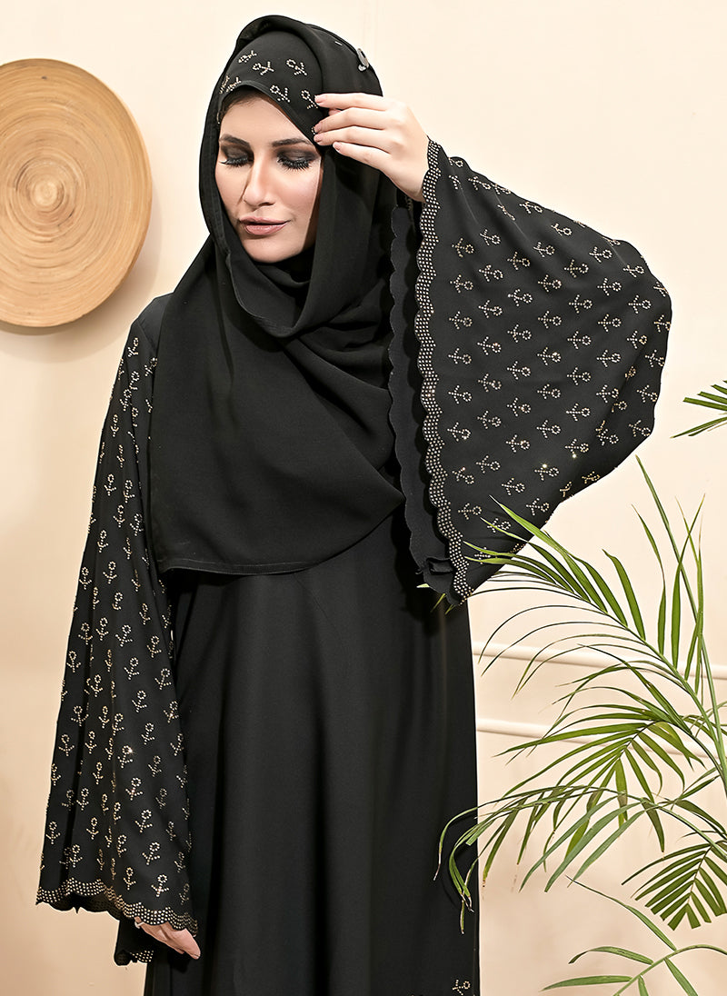 Hijabulhareem Nida Stone Design Abaya 0120-C-A411