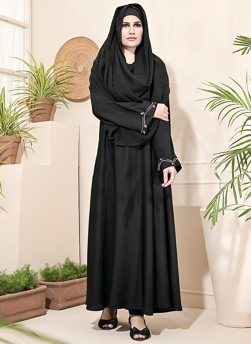 Hijabulhareem Pull Over Hand Work Abaya 0120-J-284