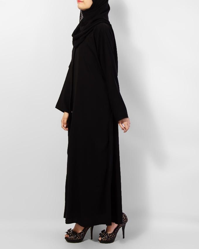 Best Simple Style Black Abaya 0121-P