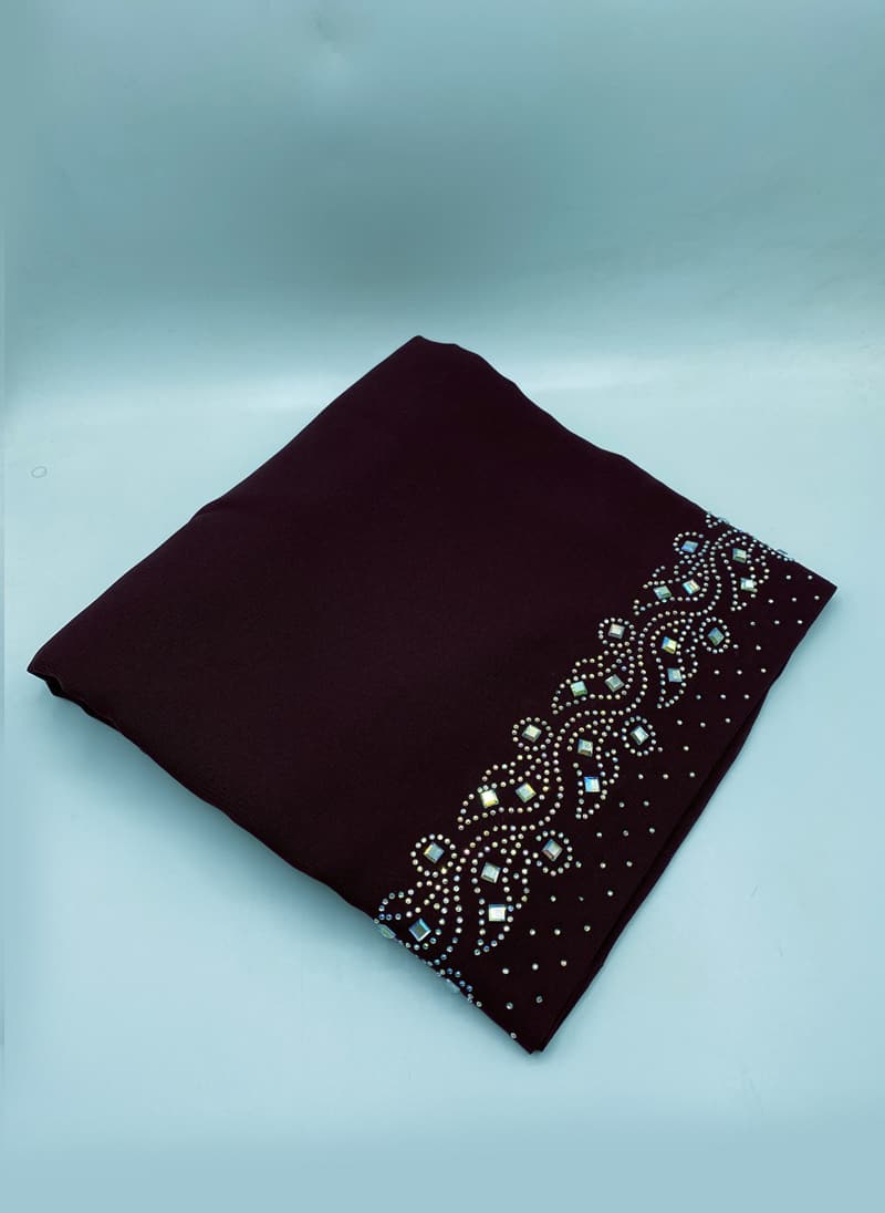 Shawl Stone – 07 BLK Hijab-ul-hareem