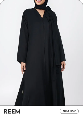 Sophisticated Reem abaya collection for modest women