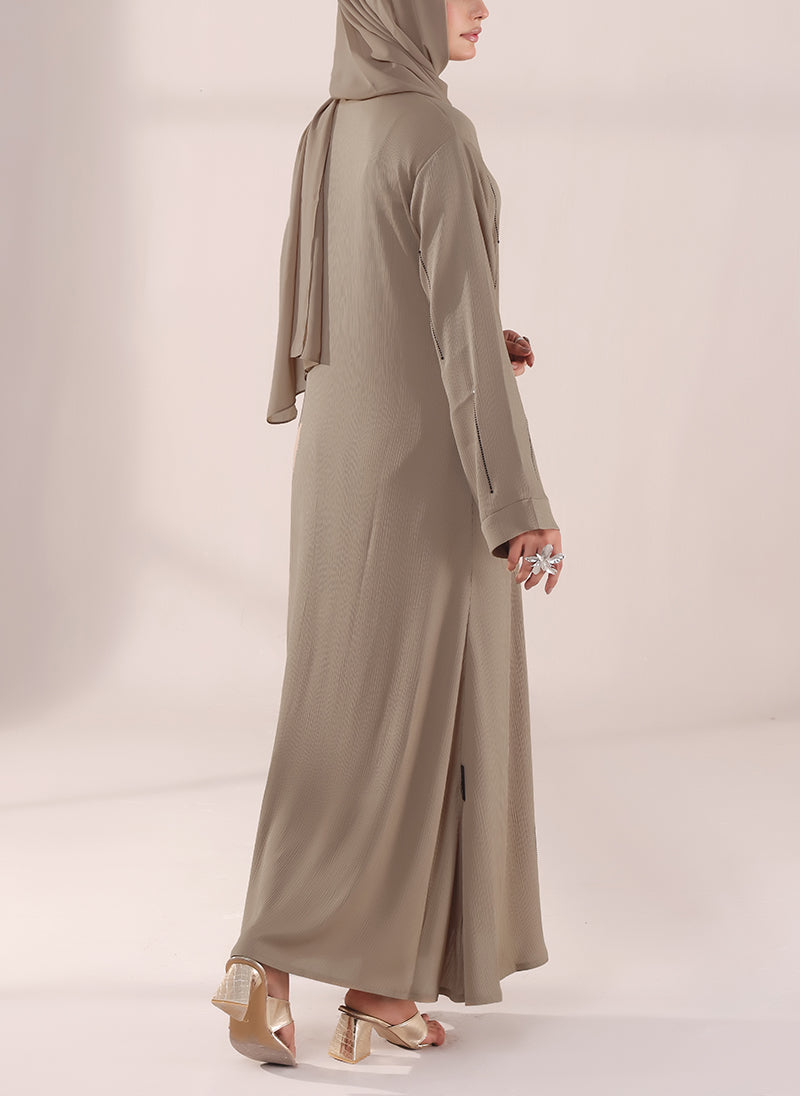 Stone Grace Zoom Fabric Abaya | 0116-C-1028