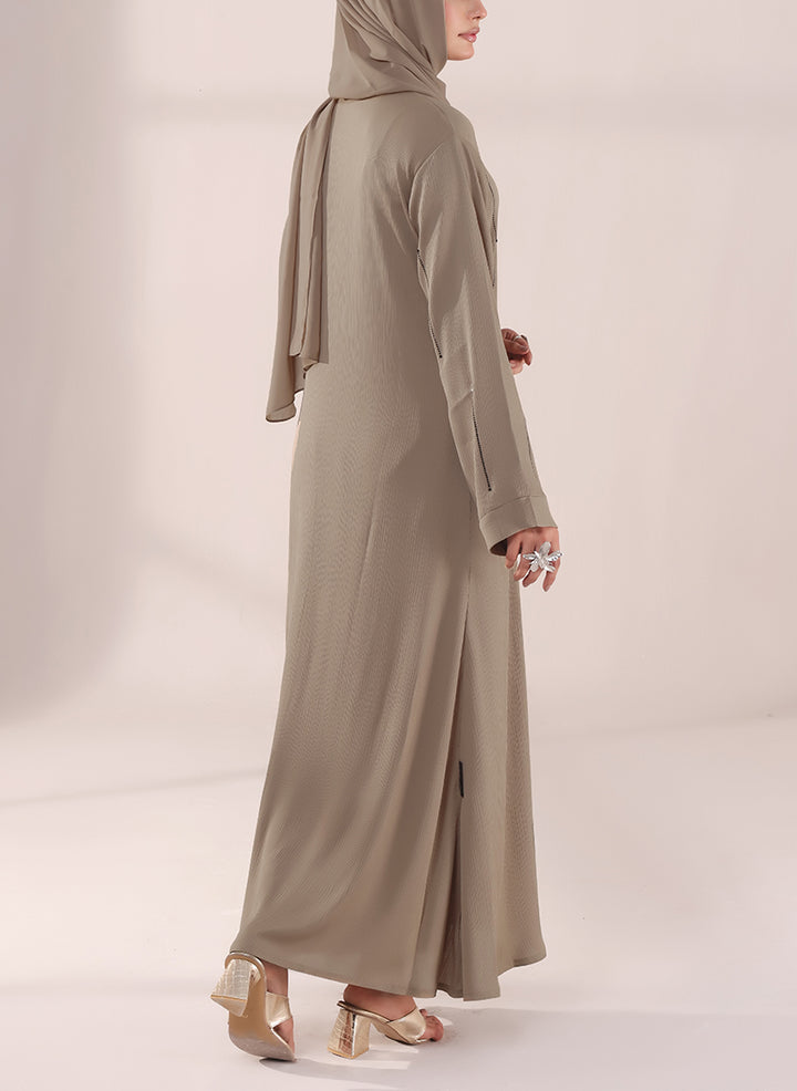 Stone Grace Zoom Fabric Abaya | 0116-C-1028