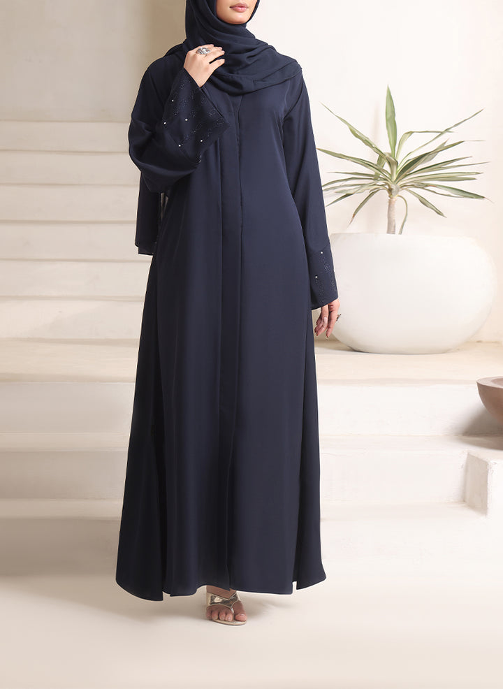 Elegant Stone Work Abaya | 0116-C-1105