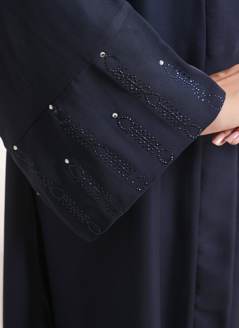 Elegant Stone Work Abaya | 0116-C-1105