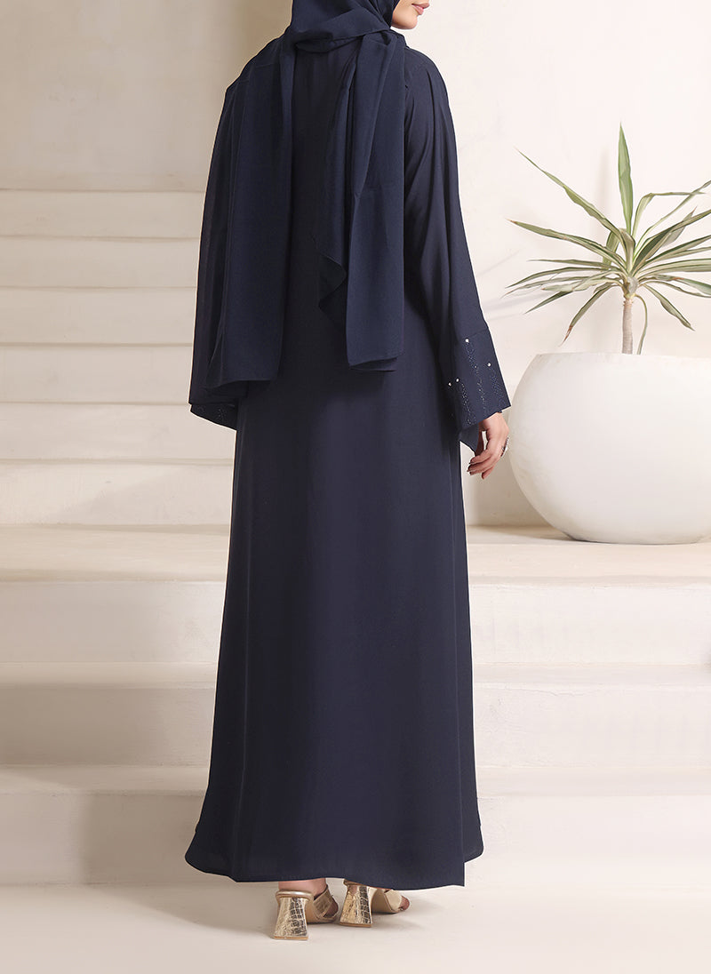 Elegant Stone Work Abaya | 0116-C-1105