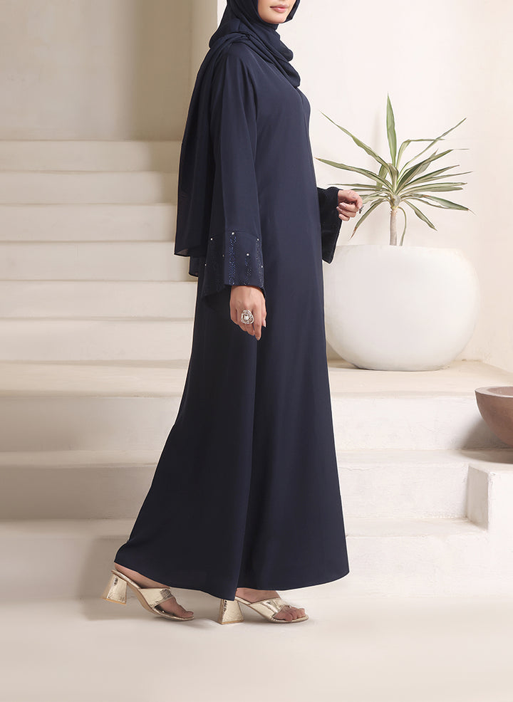 Elegant Stone Work Abaya | 0116-C-1105
