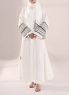 Ethereal White – Nida Embroidery Abaya | 0116-E-1103