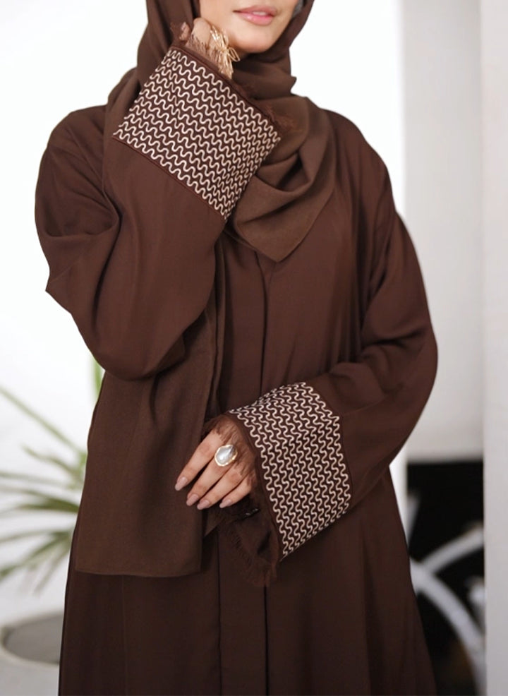 wave embroidery Nida Abaya | 0116-E-1108