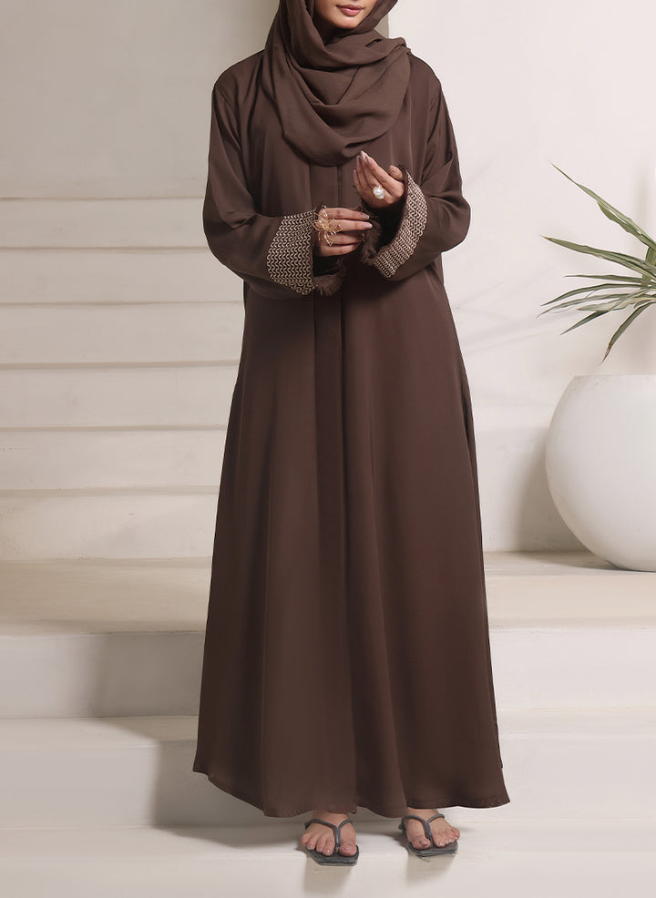 wave embroidery Nida Abaya | 0116-E-1108
