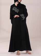 Cube Pattern Embroidery Abaya | 0116-E-1110