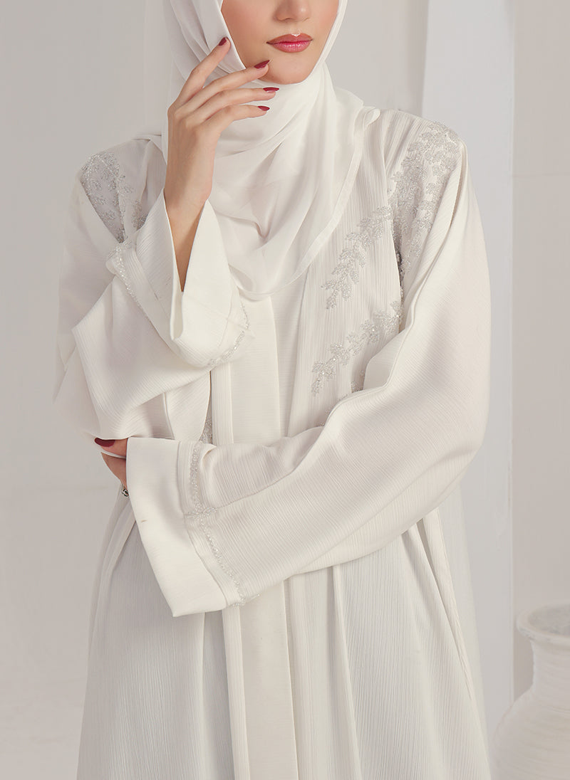 Zoom Nida Hand Work Abaya - 0116-J-1076