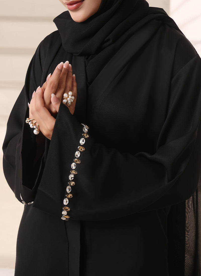 Crystal Bloom Nida Abaya | 0116-J-1078