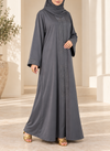 Charcoal Grey Stone Work Nida Abaya – 0116-RC-A649