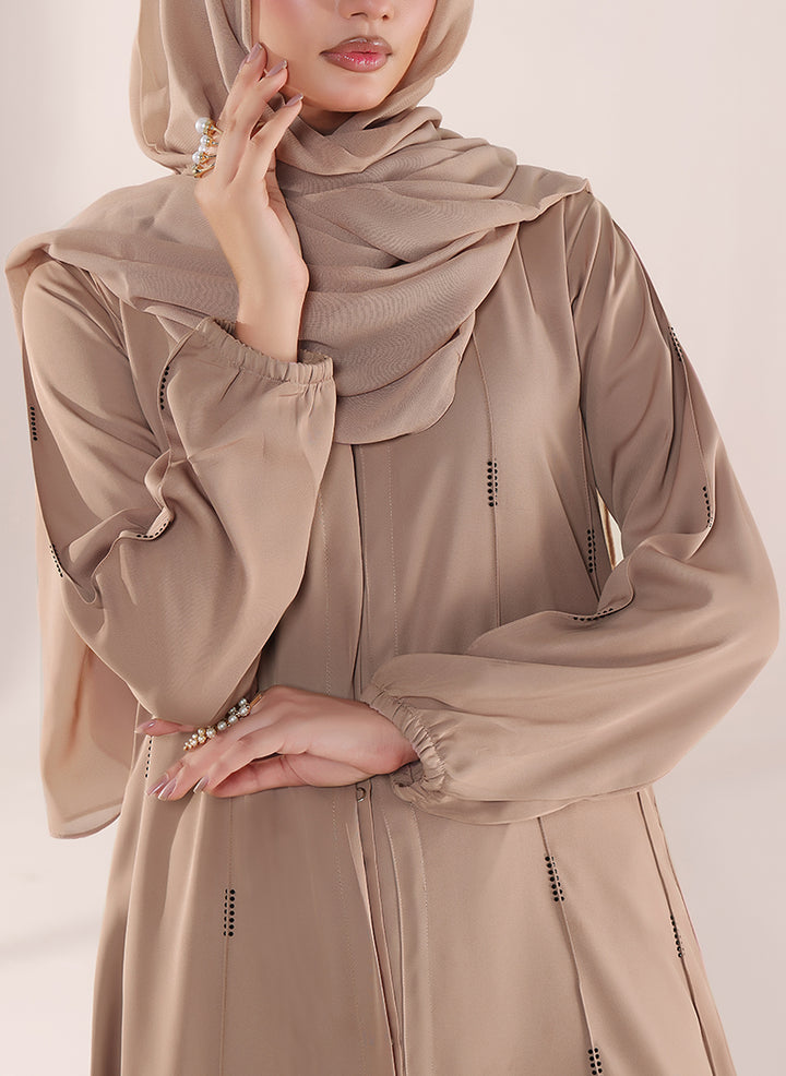 Desert Glow Stone Work Nida Abaya | 0121-RC-1106