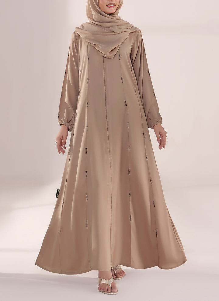 Desert Glow Stone Work Nida Abaya | 0121-RC-1106