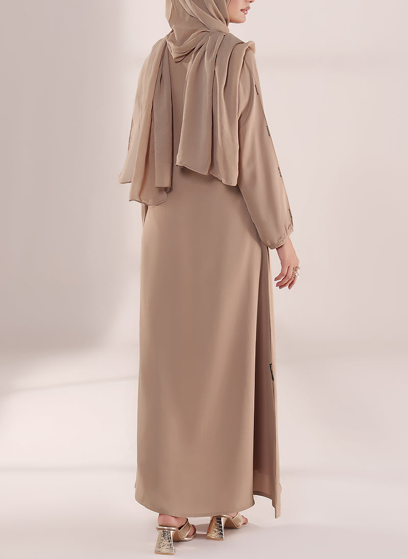 Desert Glow Stone Work Nida Abaya | 0121-RC-1106