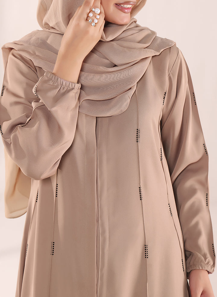 Desert Glow Stone Work Nida Abaya | 0121-RC-1106