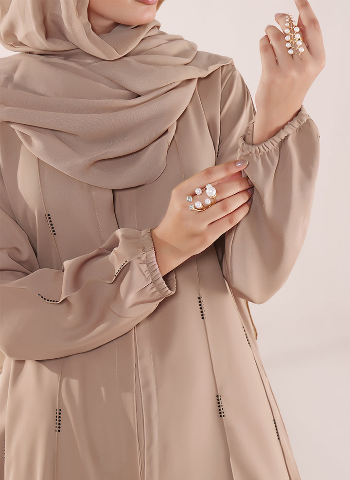 Desert Glow Stone Work Nida Abaya | 0121-RC-1106