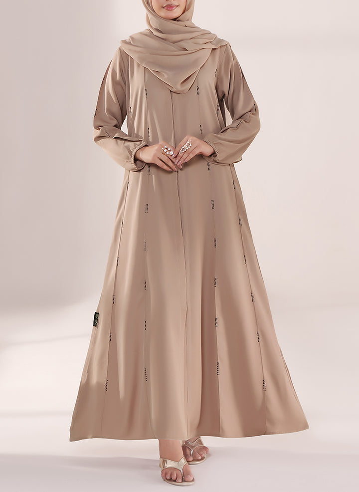 Desert Glow Stone Work Nida Abaya | 0121-RC-1106