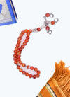 Red Marble Tasbeeh – Elegant Prayer Beads