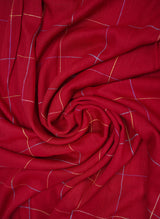 Line-Patterned Lawn Hijab