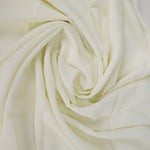Ivory White Plain Chiffon Scarf Hijab-ul-hareem