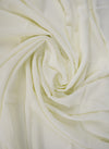 Ivory White Plain Chiffon Scarf Hijab-ul-hareem