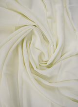 Ivory White Plain Chiffon Scarf Hijab-ul-hareem