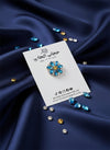 Crystal Floral Hijab Magnet Pin