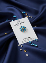 Crystal Floral Hijab Magnet Pin