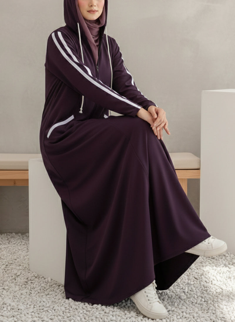 Arabis Hoodie Abaya | 0122-R-A635