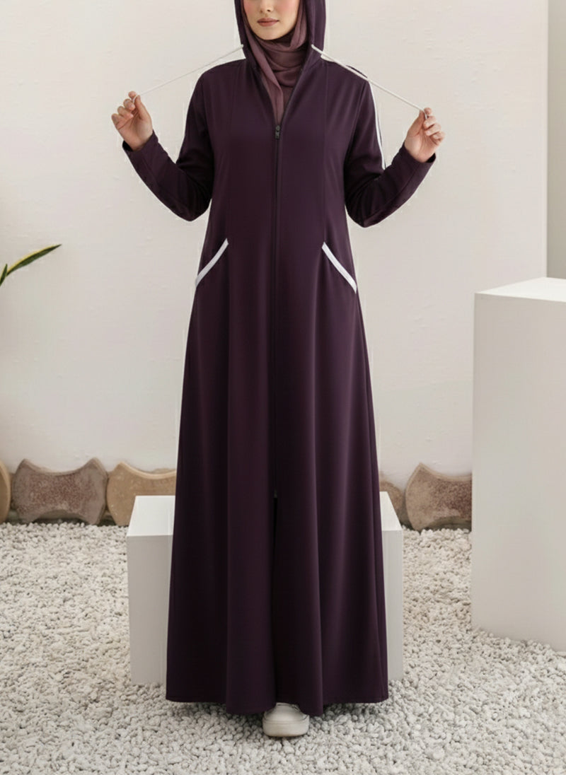 Arabis Hoodie Abaya | 0122-R-A635