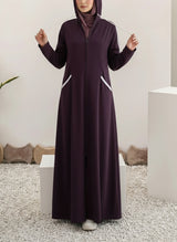 Arabis Hoodie Abaya | 0122-R-A635