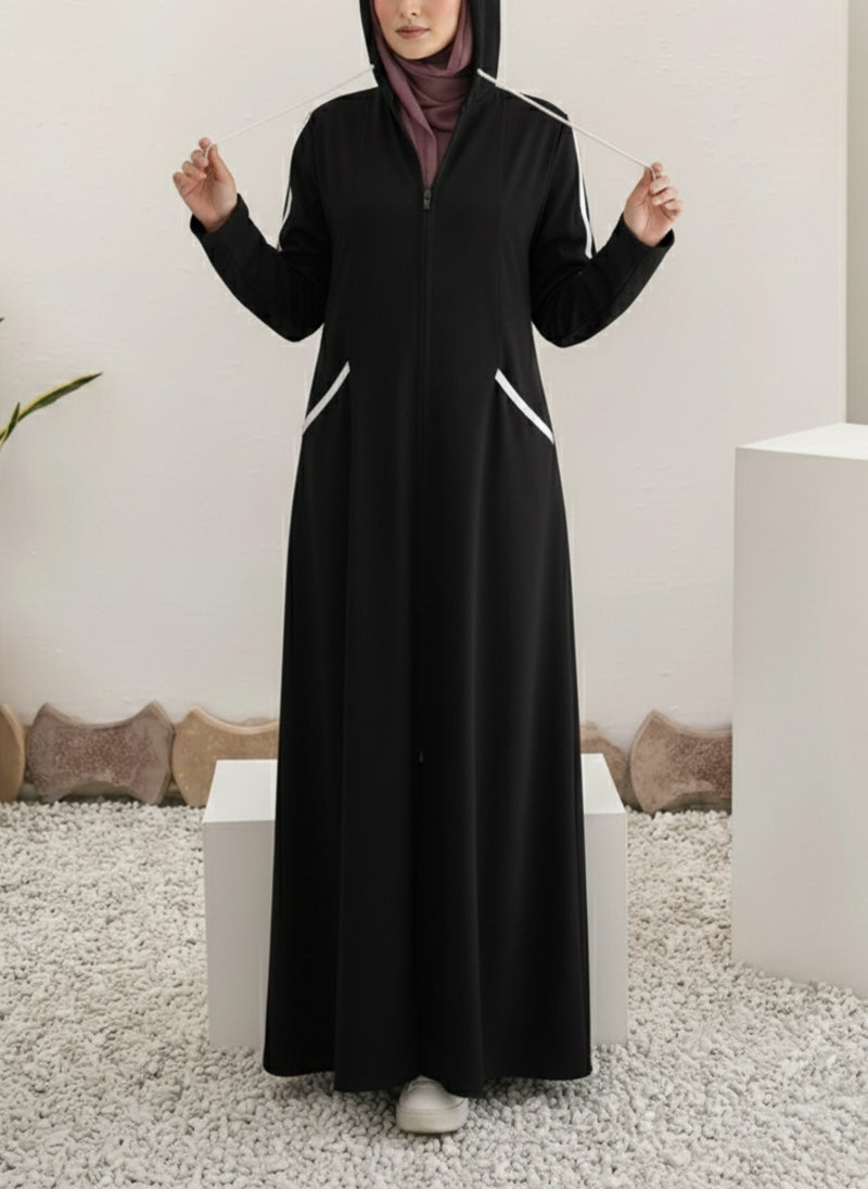 Arabis Hoodie Abaya | 0122-R-A635