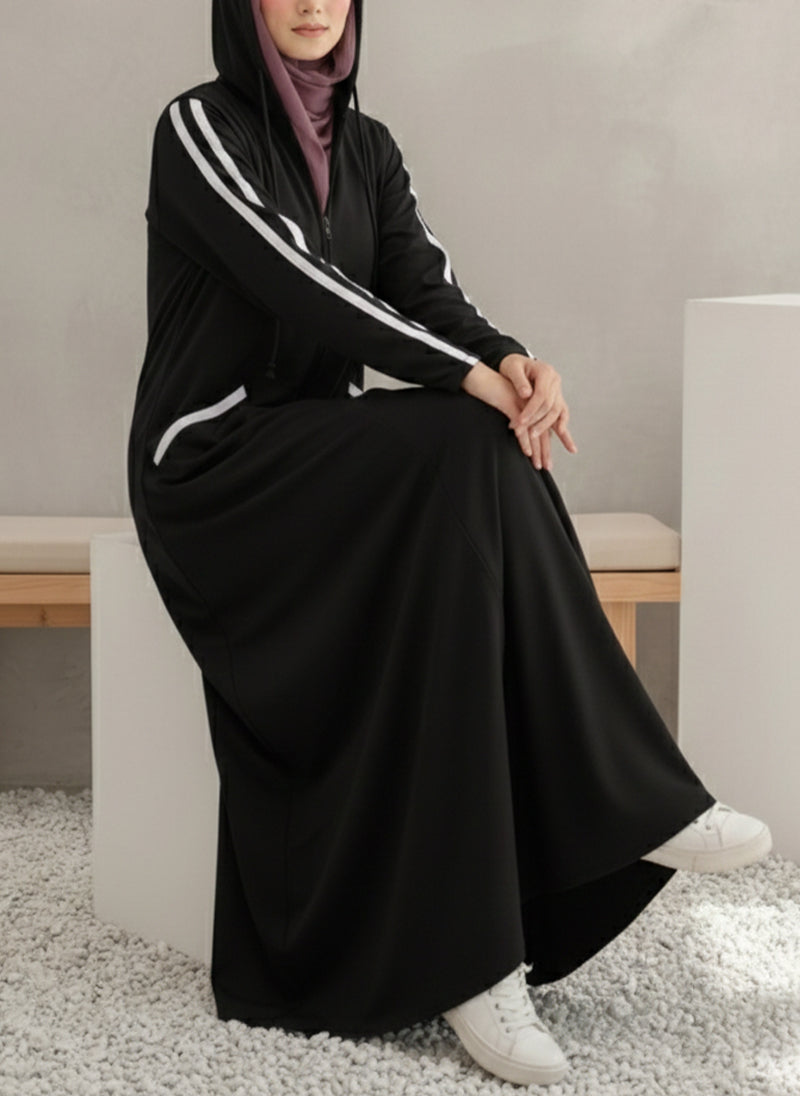Arabis Hoodie Abaya | 0122-R-A635