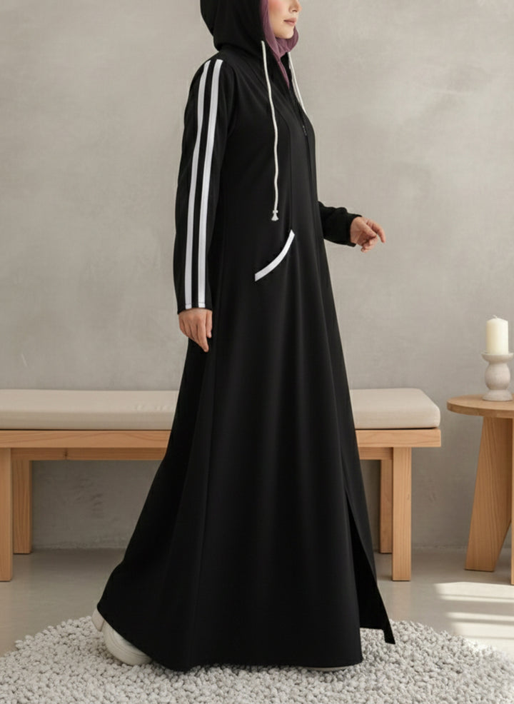 Arabis Hoodie Abaya | 0122-R-A635