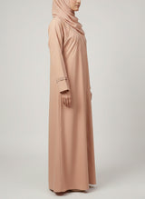 Arabis Pintuck Pleats Abaya | 0116-R-A623