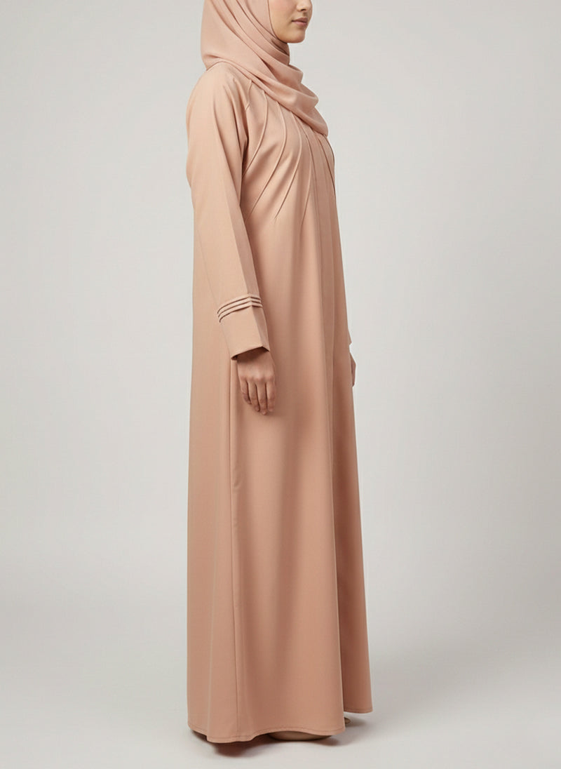 Arabis Pintuck Pleats Abaya | 0116-R-A623