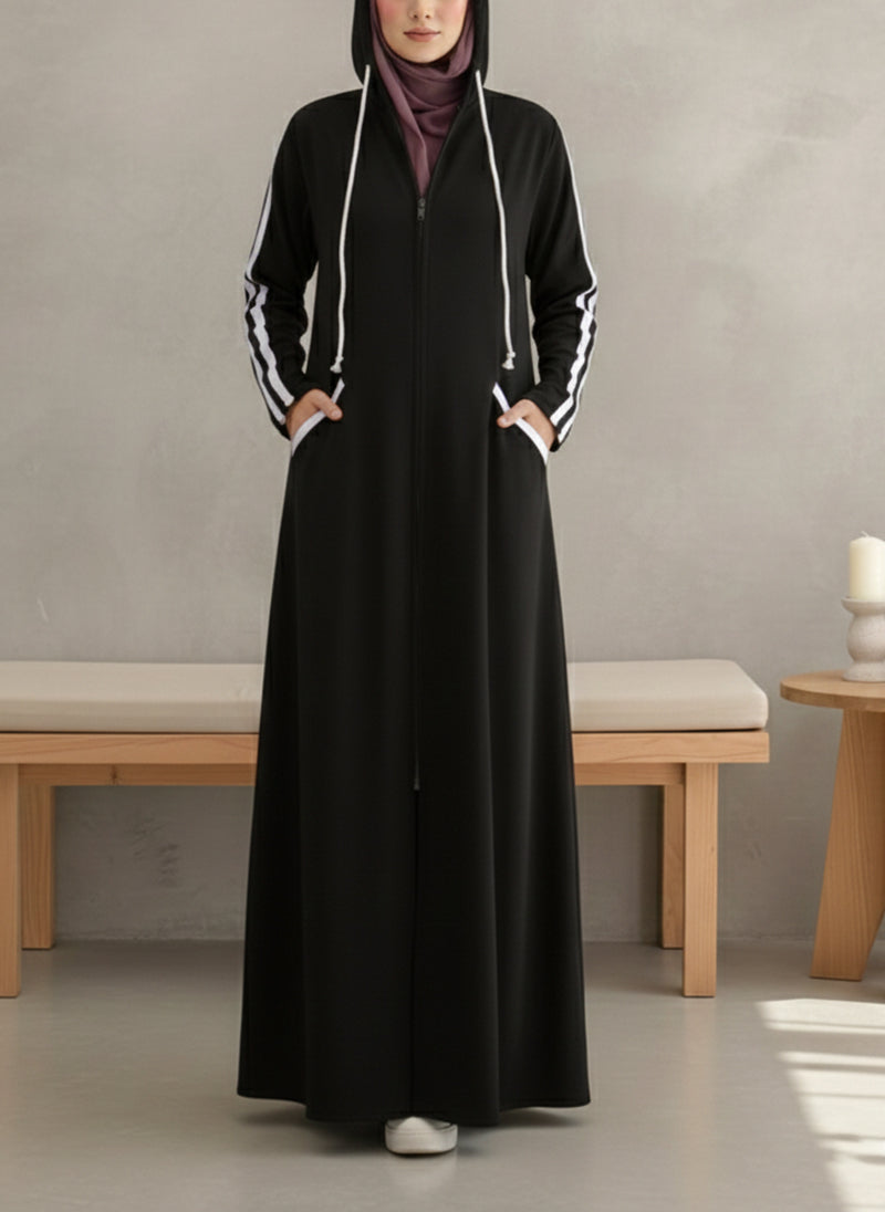 Arabis Hoodie Abaya | 0122-R-A635