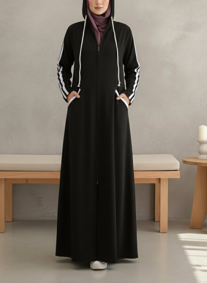 Arabis Hoodie Abaya | 0122-R-A635
