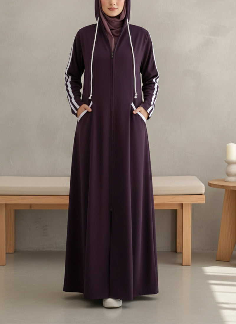 Arabis Hoodie Abaya | 0122-R-A635